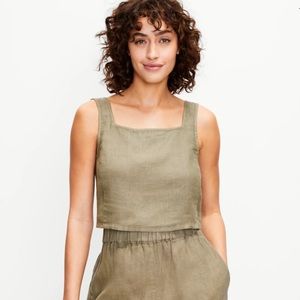 Loft Linen Crop Top